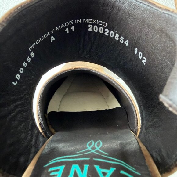 Lane PLAIN JANE Brown Slingback Mule Womens Cowboy Boots 11 Western Cowgirl - Picture 8 of 11